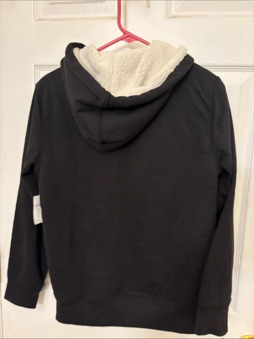 GAP Kids Black Sherpa-Lined Zip Hoodie nwt XXL 14-16